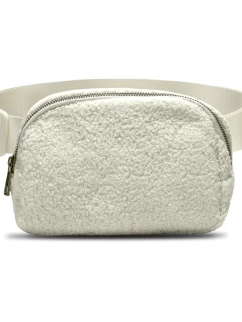 Sherpa Fleece Fanny Pack Crossbody Bag Adjustable Strap Sling Waist Pouch